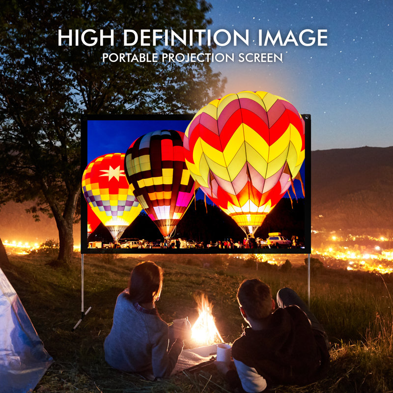 Écran de projection Pyle avec support - 80 16: 9 HD 4K Portable Pro