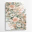 Aquarelle florale, art mural beige en métal 13-328331185