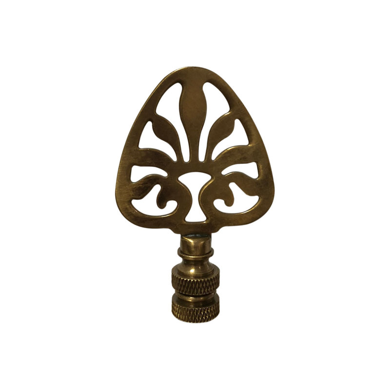 Faiteau de lampe en filigrane soleil levant, Laiton antique