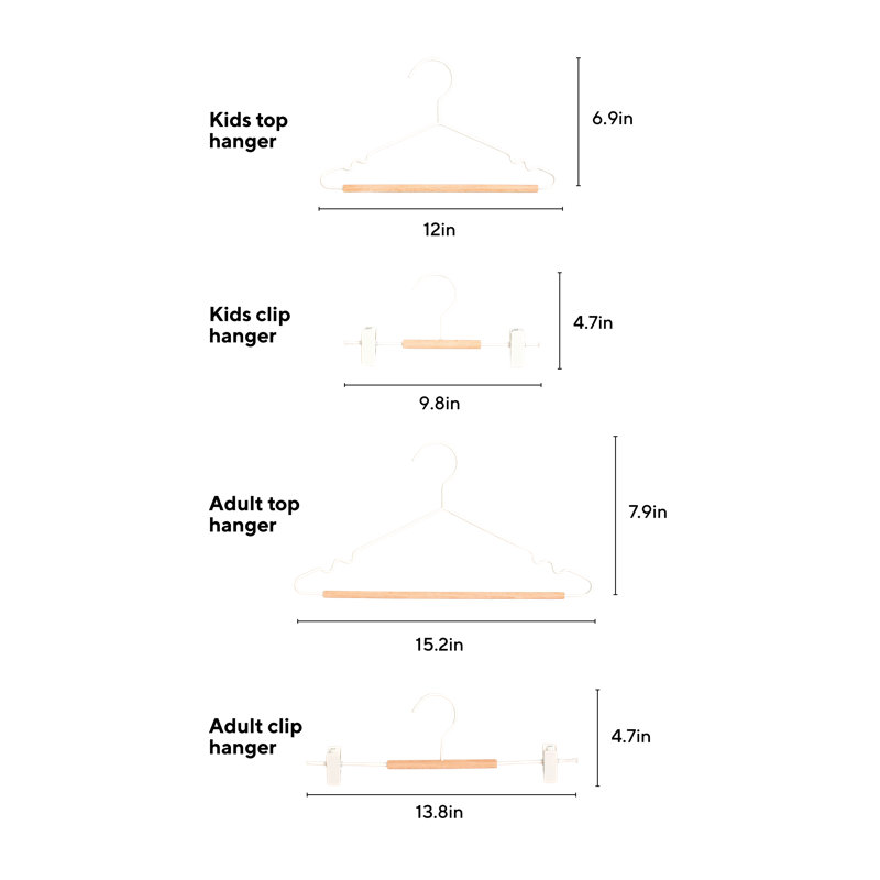 Kids Clip Hangers, Chalk