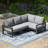 Patio 4-Piece Deep Seating Set With Frame-559020938-559020934