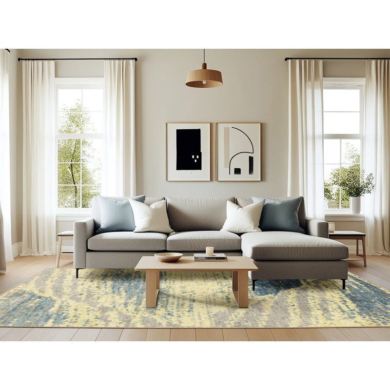 Tapis abstrait moderne 2547, Rectangle 6 pi x 9 pi