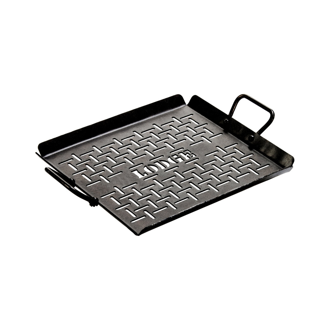 Lodge 13 x 12 Inch Seasoned Steel Grilling Pan Lodge