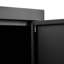 Classeur et casier de rangement avec serrures à double porte, pour la maison de bureau, acier noir, support à hauteur ajustable peu encombrante, 3 4 tablettes, deux clés de conception 35,97 po, réglage facile, largeur 31,34 po