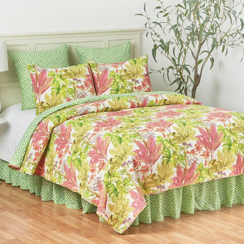 Ensemble de surfaces réversibles Moana, Courtepointe grande + 2 taies décoratives