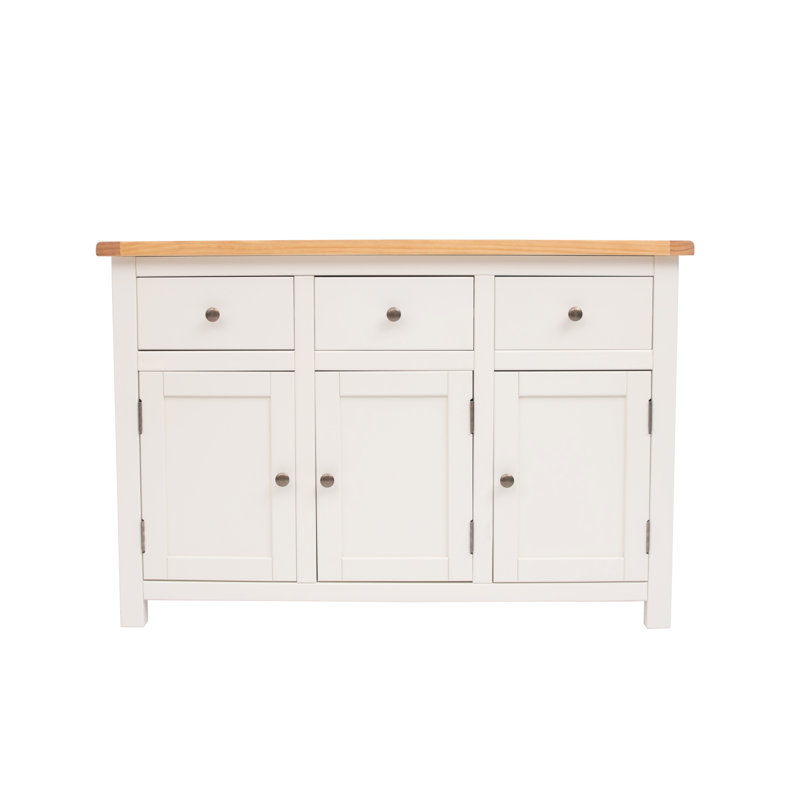 Natividad 120cm Sideboard, Off White/Antique Brass