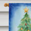 Drapeau de Noël maison de renne-112702242