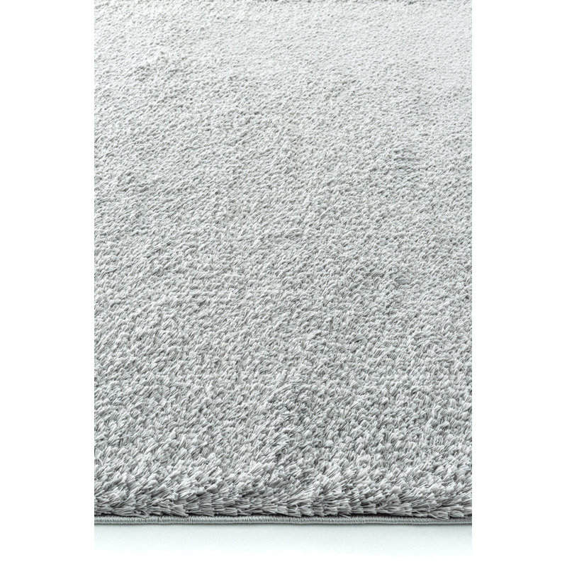 Soft Grey Soft Textured Rug