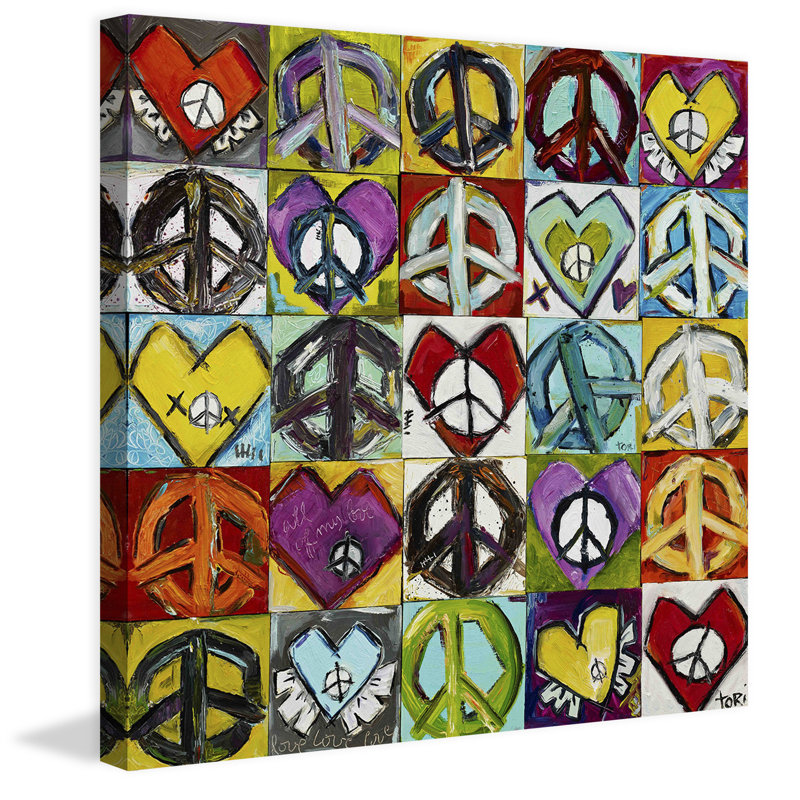 «Keep Peace in My Heart» par Tori Campisi, reproduction d'art sur toile tendue, H 32 po x l 32 po