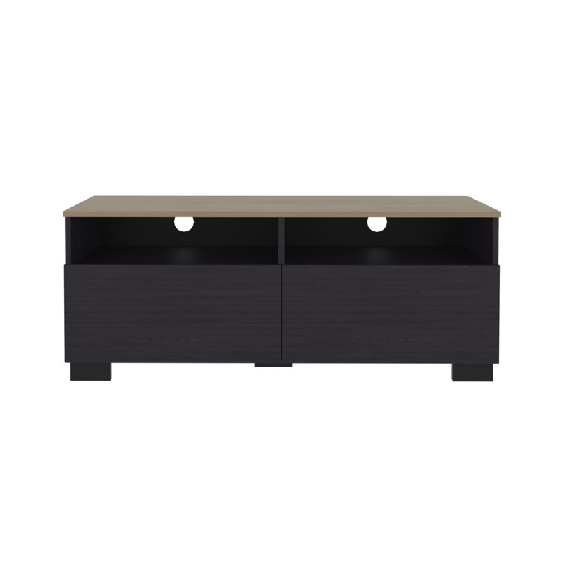 TV Stand, 2 Doors, 2 Shelves, Chesnut / Light Brown  On-Site