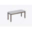 Ensemble de salle à manger de cuisine 6 pièces, table de salle à manger rectangulaire en bois avec 4 chaises rembourrées et un banc, ensemble de table de salle à manger pour 6 personnes, salon, bar et cuisine, noyer