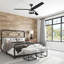 Ventilateur de plafond 52 po avec lumière DEL Or bis-54878050