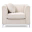 Fauteuil contemporain incliné ivoire-1409091316