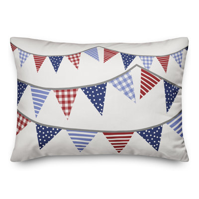 Coussin lombaire intérieur / extérieur Patriotic Garland