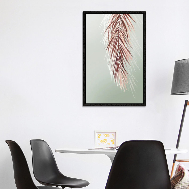 Grasses Palms II by Asia Jensen - Gallery-Wrapped Canvas Giclée on Canvas, 101.6 cm H x 66.04 cm W, Black Floater Frame