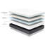Matelas en mousse viscoélastique gélifiée 2 po pour lit superposé très grand avec infusion de cuivre 12 po-1015830993