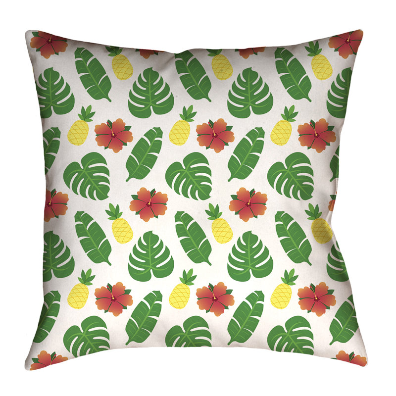 Coussin Katelyn Elizabeth, 14 po x 14 po, Polyester, Blanc
