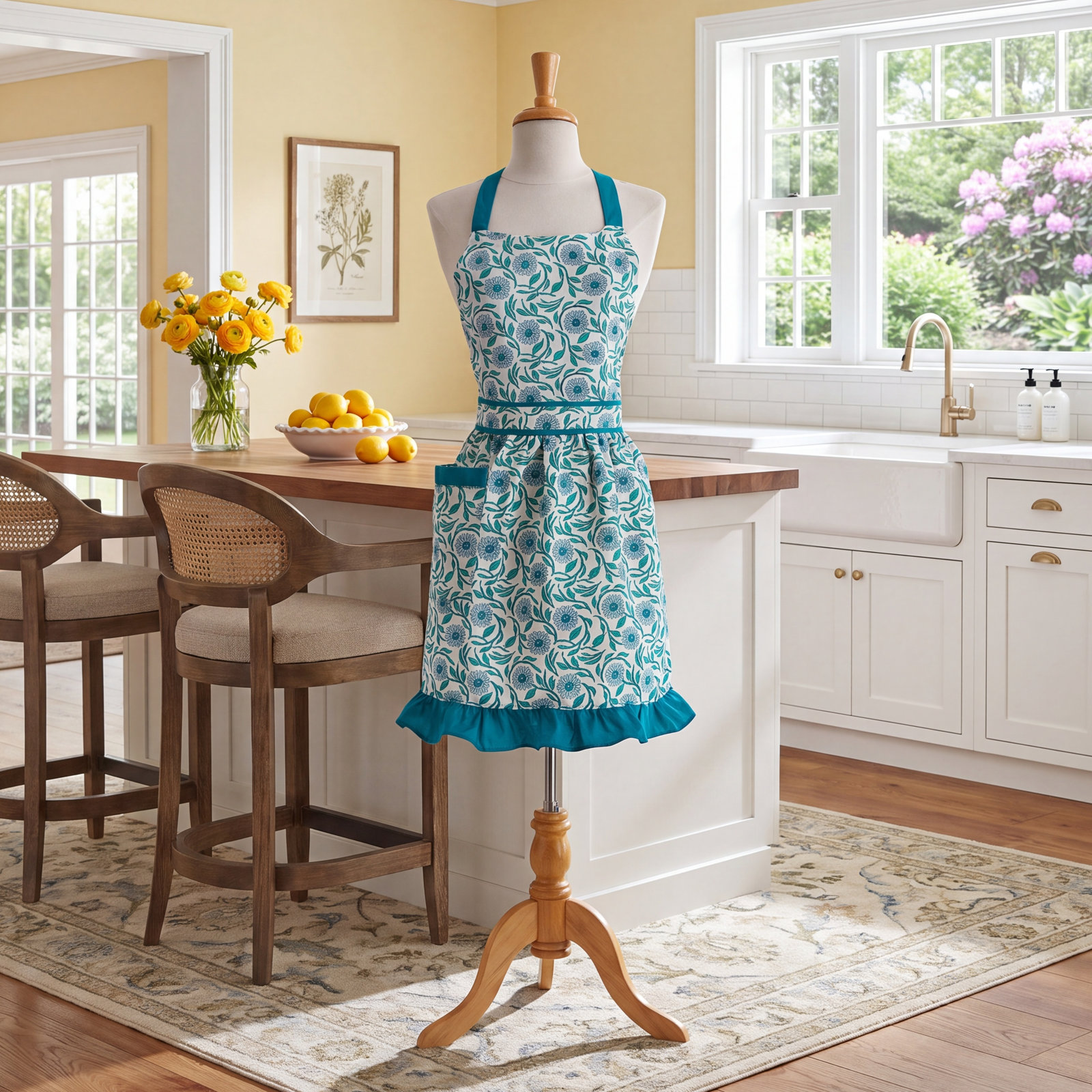 Flower Grove Kitchen Apron