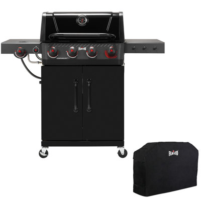 FEASTO 4-Burner Propane Gas Grill with Cover
