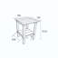 Ensemble de 3 fauteuils à bascule tout temps avec table d'appoint, fauteuils à bascule d'extérieur à l'aspect bois, mobilier de patio robuste pour cour, jardin et porche-1190646012