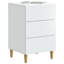 43cm W Engineered Wood Bedside Table
