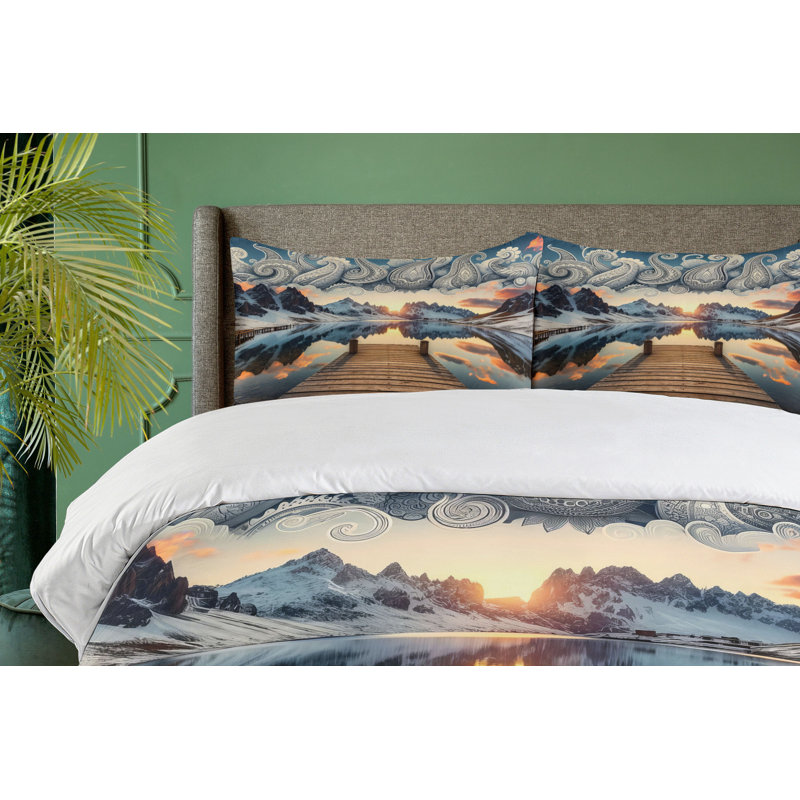 Lake Duvet Cover, California King Duvet Cover + 2 Standard Shams