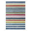 Striped Area Rug in Gray/Pink/White-76019401
