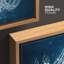 «Blue Glitter», lustre en cristal blanc fantaisie, lumières, art mural contemporain élégant sur toile-93589297-93589303