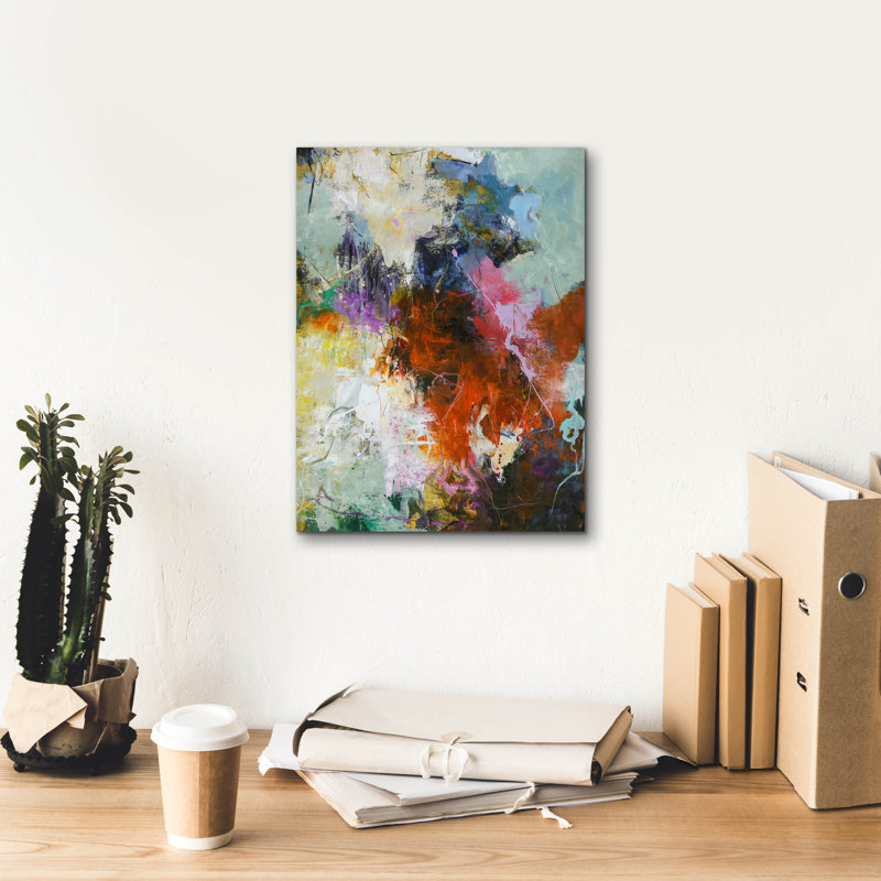  «Attention» par Design Fabrikken, art mural sur toile, H 16 po x l 12 po