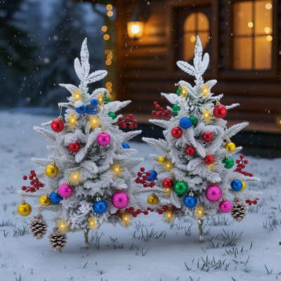 76.5cm H Lighted Artificial Christmas Tree