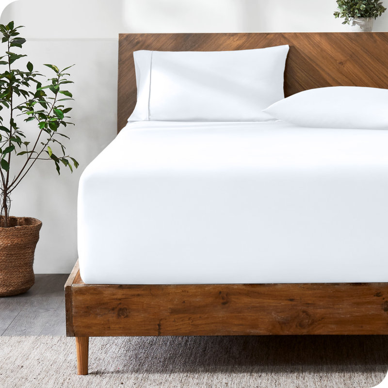 Extra Deep Microfiber Fitted Sheet, King Fitted Sheet, White