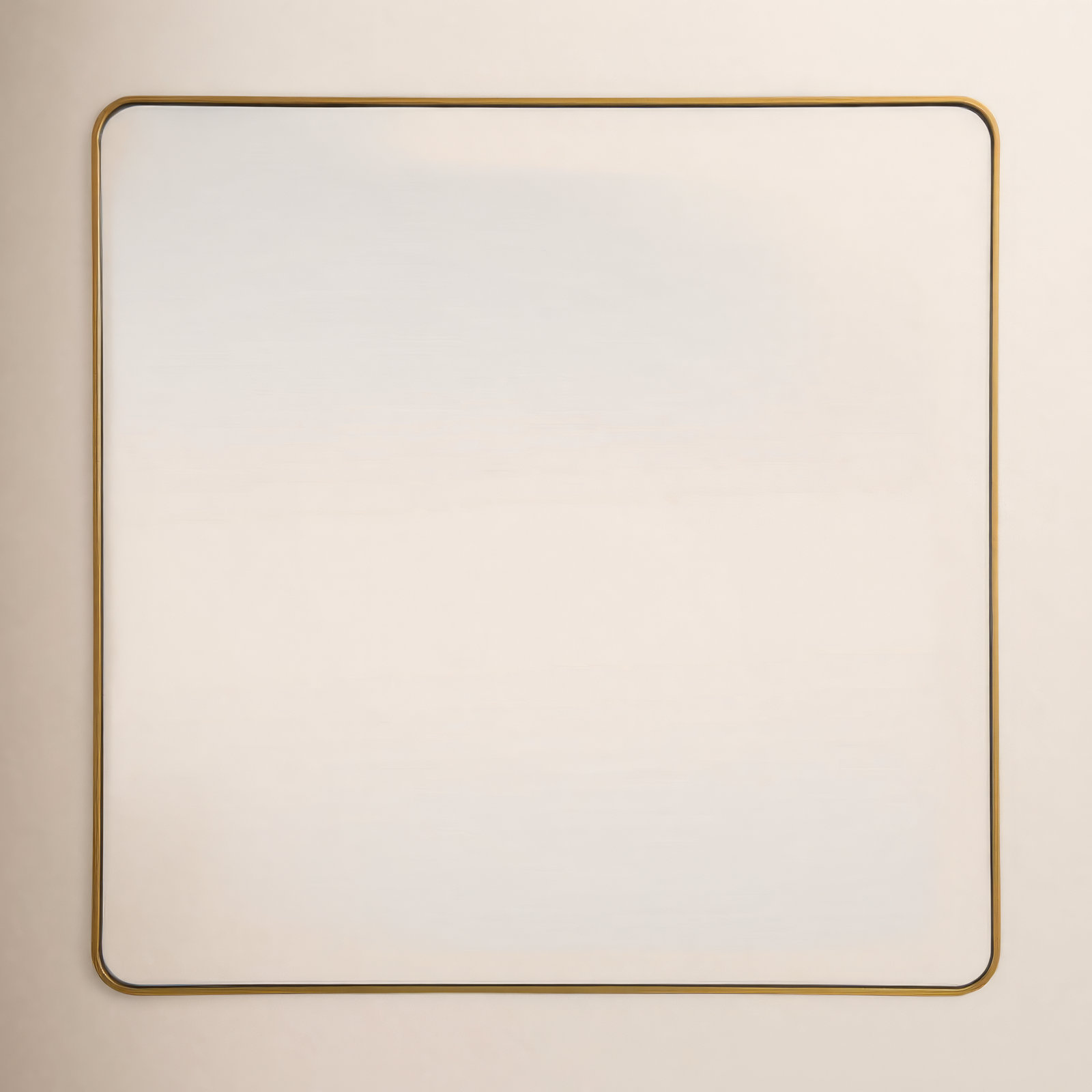 Wall Mirror, Brass, 42"  x 42" 