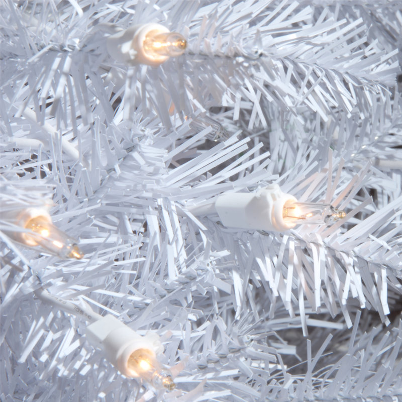 Dunhill 9' White Fir Artificial Christmas Tree with 900 Clear Lights with Stand, 6.5'