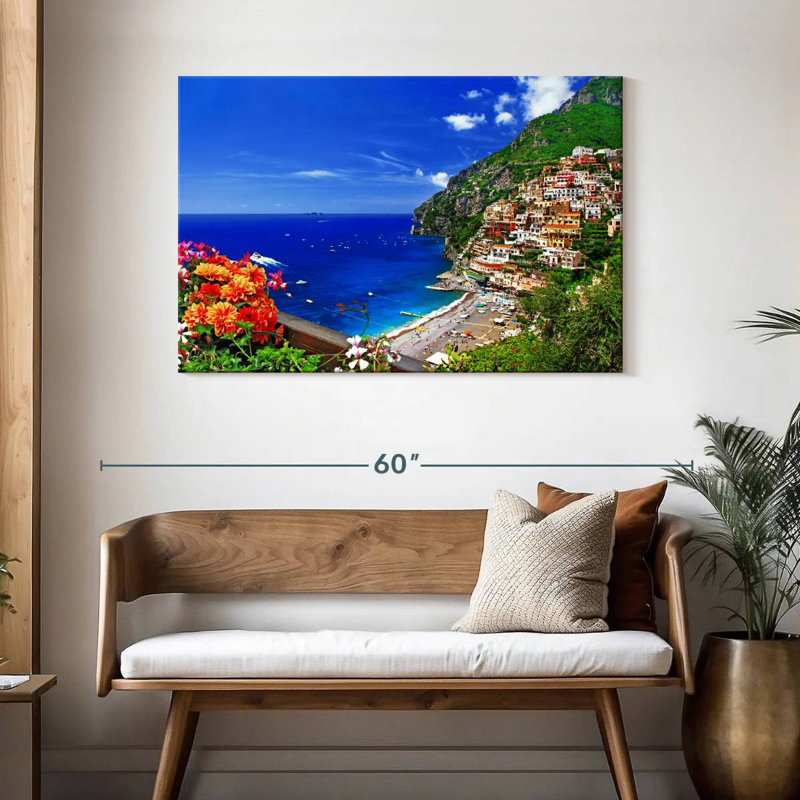 Gillard, pittoresque village de Positano, H 30 po x l 45 po