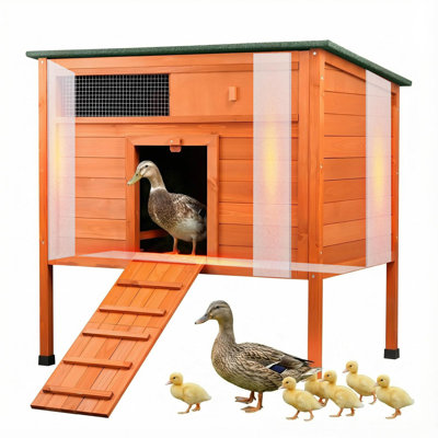 Cage à canard isolée pour l'extérieur
