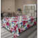 Drap plat à motif floral bohème Ambesonne