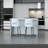 Marble kitchen island, solid wood kitchen island