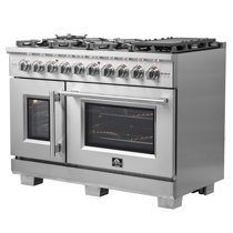 48 in. Slide-In Freestanding Double Oven Gas Range with 6 Sealed Burners,  Convection Oven (COS-EPGR486G)