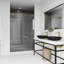 Porte de douche coulissante sans cadre avec verre transparent 3/8 po l 48-52 po x H 76 po Elan-98578852