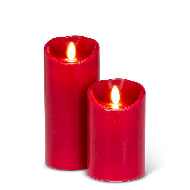 Bougie DEL sans flamme sans parfum, H 6,5 po x l 3 po x P 3 po