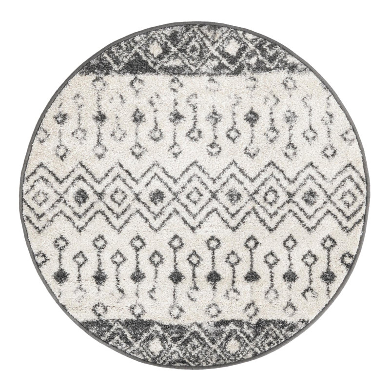 Somerville Geometric Indoor Rug, Round 3'1"