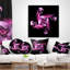 Coussin lombaire en verre coloré floral-30735427