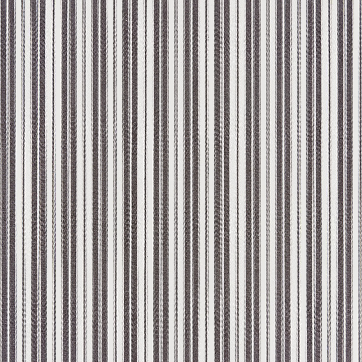 Chatham Devon Ticking Stripe 100% Cotton Fabric, Charcoal