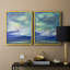 Island Dusk - reproduction encadrée de qualité supérieure - prête à être accrochée - aucun clou requis - aucun clou requis-2032065202-2032065203