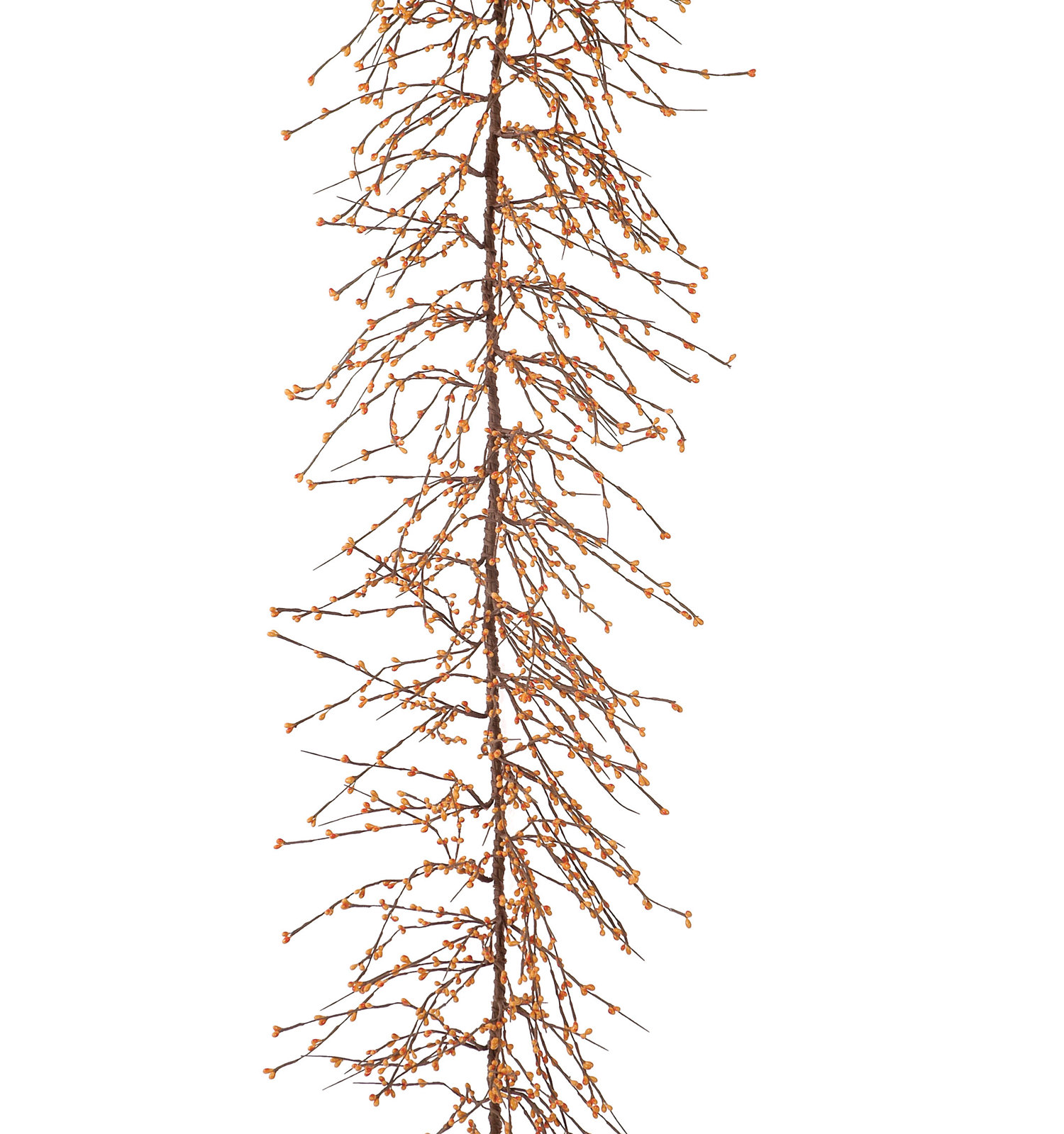 48" Berry Christmas Garland, Orange