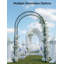 8 FT Sturdy Metal Garden Arch Trellis – Heavy Duty Rustproof Steel Arbor, Wide Outdoor Archway for Climbing Plants, Weddings & Lawn Decor – Includes Ground Stakes – Black