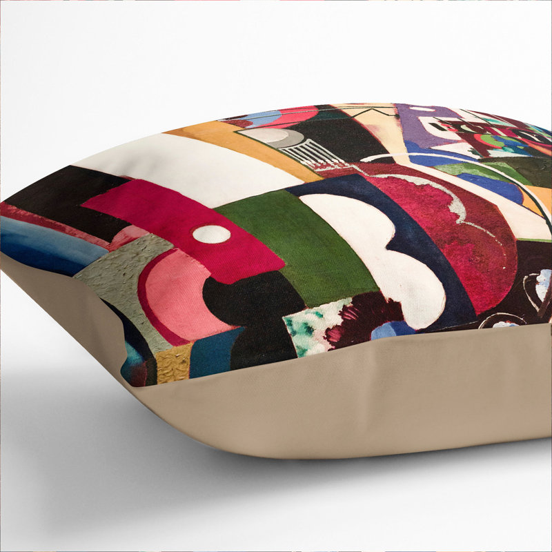 Composition Vol.4 Square Throw Cushion, Stone, 55cm H x 55cm W x 20cm D