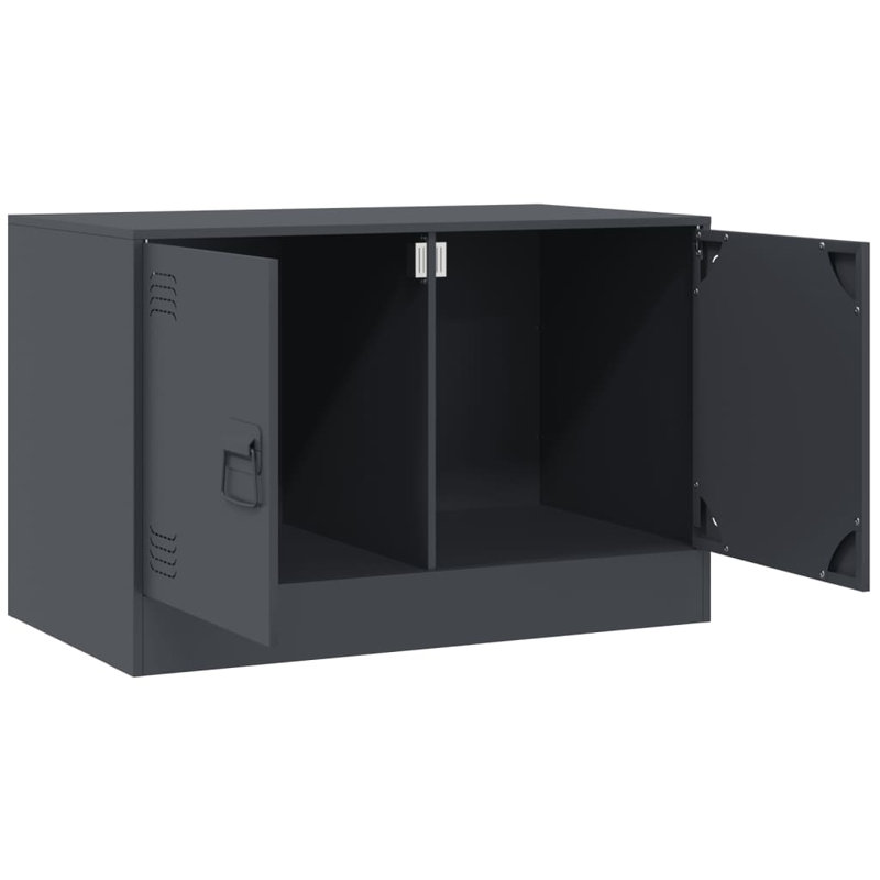 Apollonio Unfinished TV Stand for TVs up to 24", Anthracite