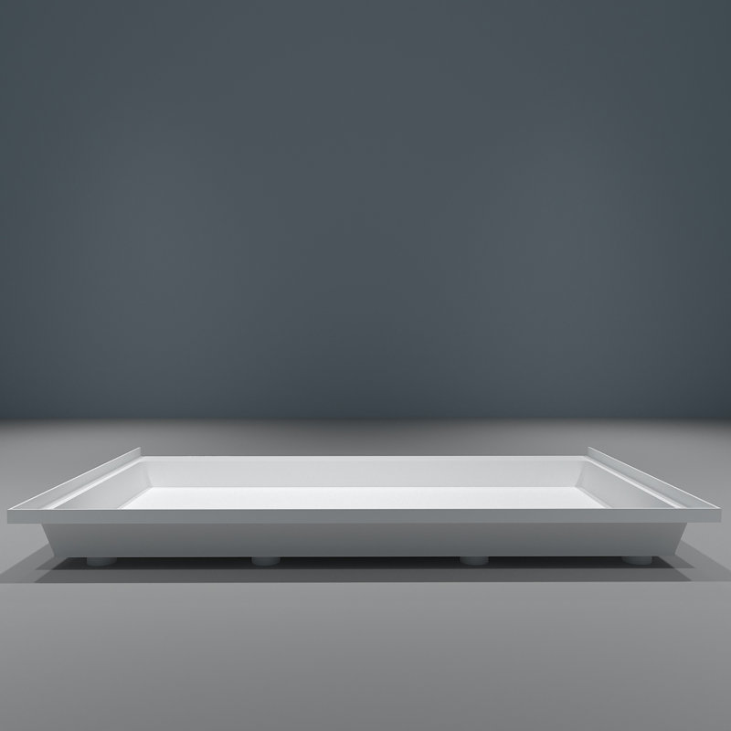 30X60 - Drain - Seuil simple - Base de douche en acrylique, Gauche