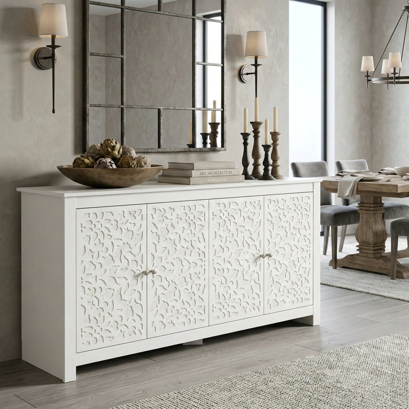 Buffet de 58,4 po Arrastia, Blanc